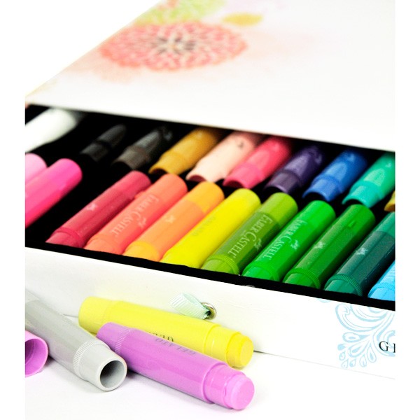 Somerset Place: The Official Blog of Stampington & Company » Blog Archive »  The Ultimate Guide to Water-Soluble Coloring Tools: Gelatos vs. Distress  Crayons vs. Water-Soluble Oil Pastels